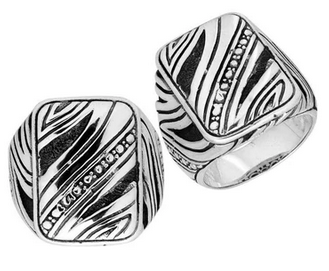 ANILLO PLATA ONDAS